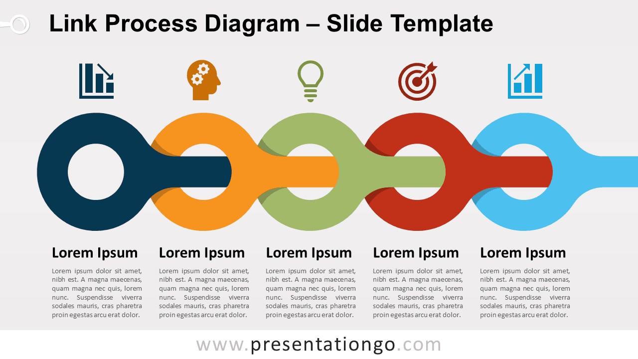 Free Link Process Diagram for PowerPoint and Google Slides