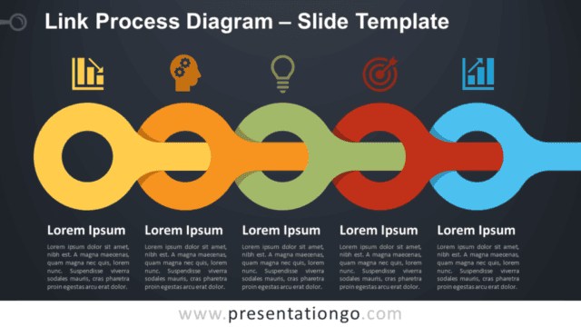 Link Process Diagram for PowerPoint Free Link Process Diagram for PowerPoint