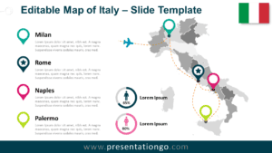 Free Map of Italy for PowerPoint and Google Slides