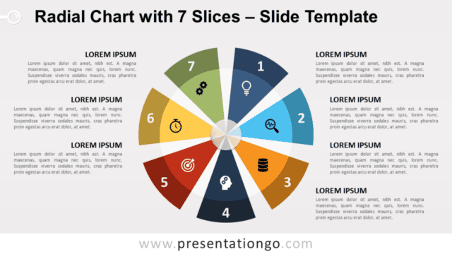 Radial Chart with 7 Slices for PowerPoint and Google Slides Free Radial Chart with 7 Slices for PowerPoint and Google Slides