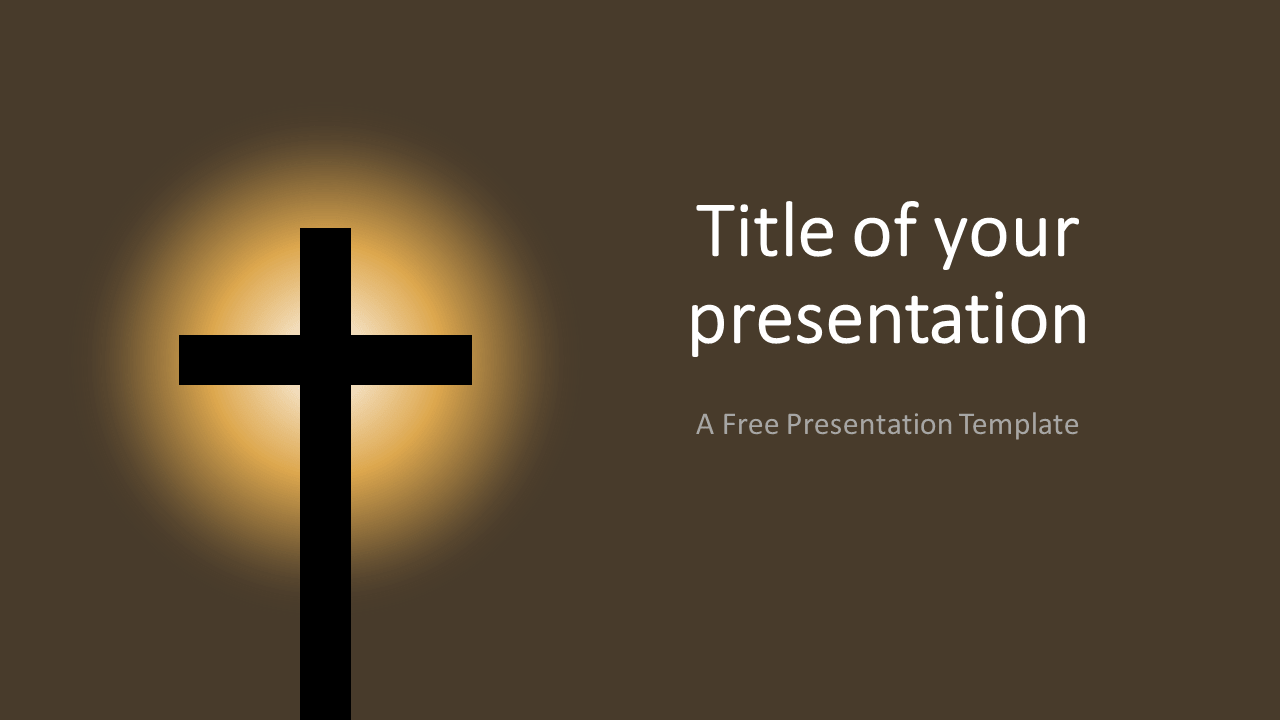 Free Christian Cross Template for PowerPoint and Google Slides