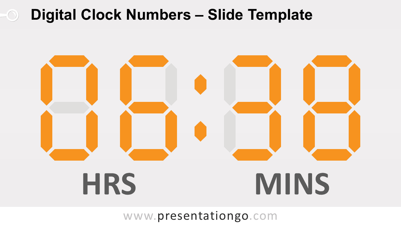 Free Digital Clock Numbers for PowerPoint and Google Slides