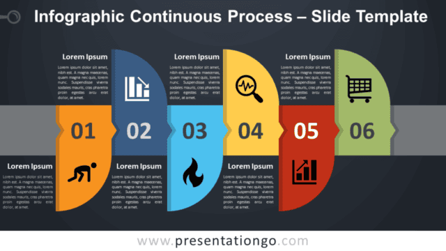 Free Infographic Continuous Process for PowerPoint