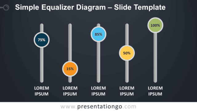 Free Simple Equalizer Diagram for PowerPoint