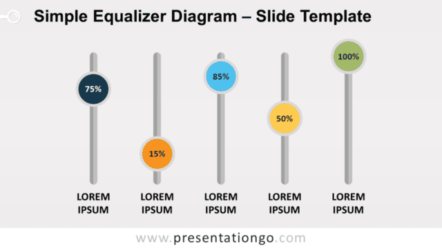Free Simple Equalizer Diagram for PowerPoint and Google Slides