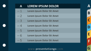 Free Tab Dividers Contents for PowerPoint and Google Slides - Slide 1