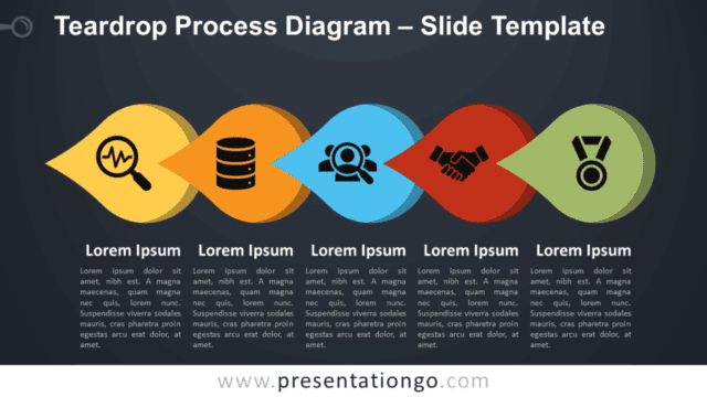 Teardrop Process Diagram for PowerPoint Free Teardrop Process Diagram for PowerPoint