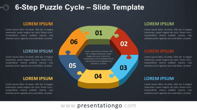Free 6-Step Puzzle Cycle for PowerPoint