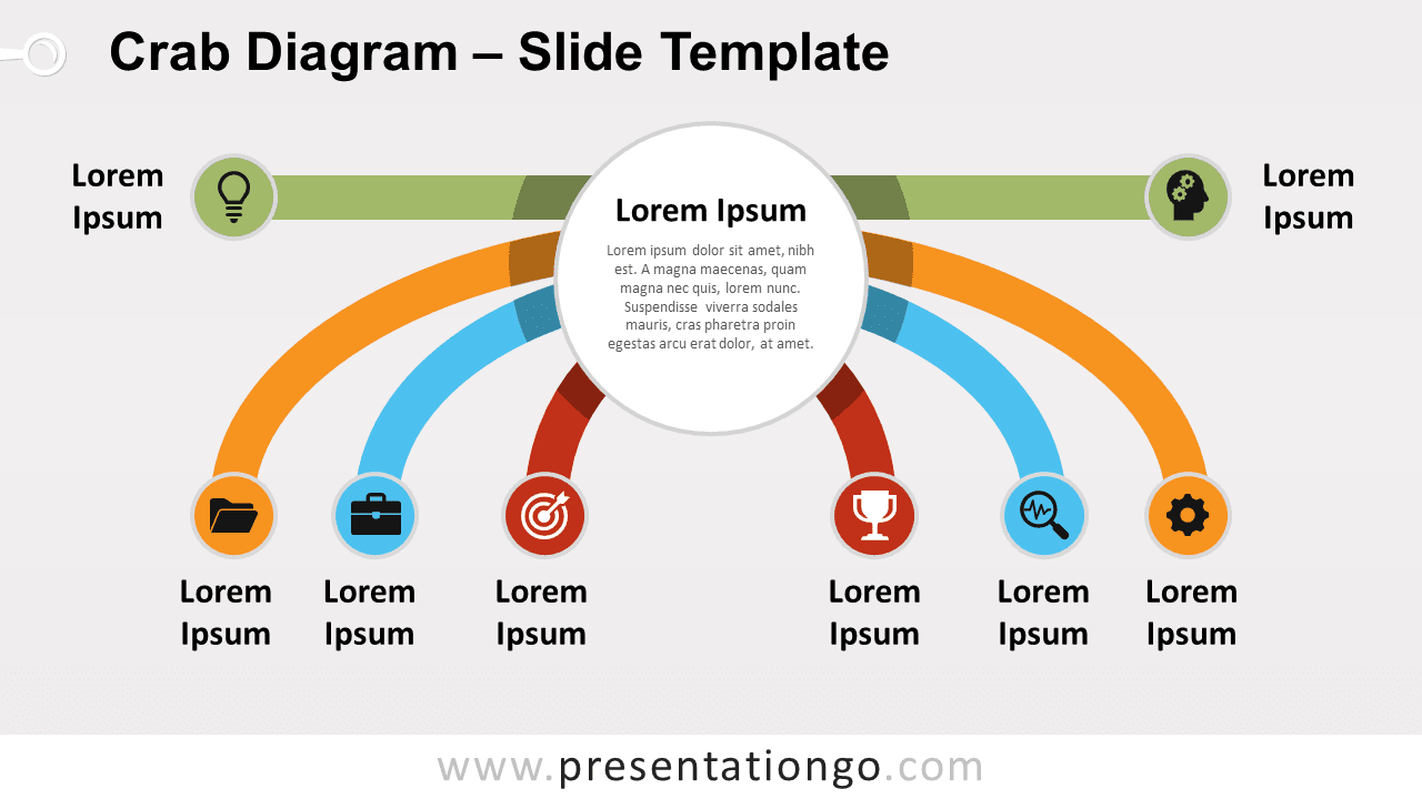 Free Crab Diagram for PowerPoint and Google Slides