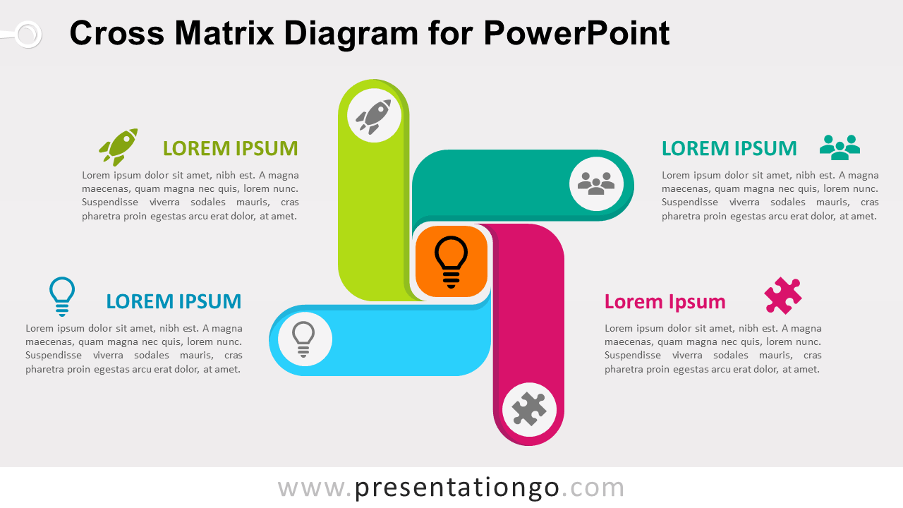 Free Cross Matrix for PowerPoint