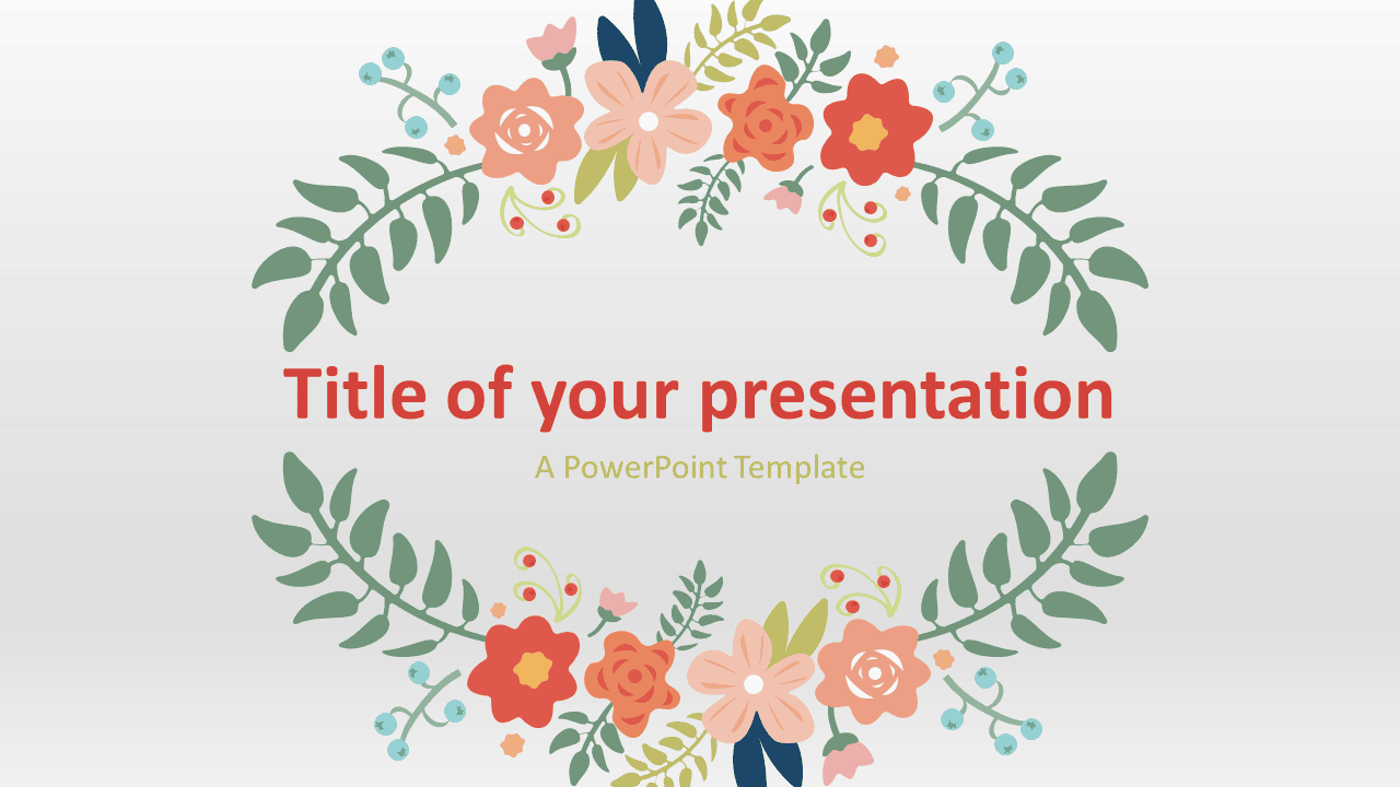 Free Floral Spring Template for PowerPoint and Google Slides