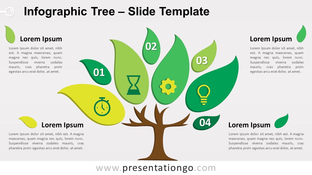 Free Infographic Tree for PowerPoint and Google Slides