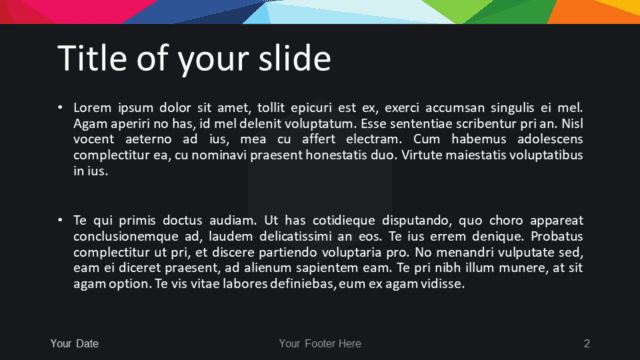 Free Modern Polygons Template PowerPoint - Slide 2