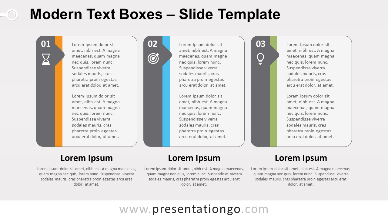 Free Modern Text Boxes for PowerPoint and Google Slides