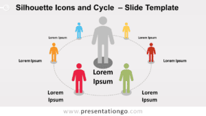 Free Silhouette Icons and Cycle for PowerPoint and Google Slides