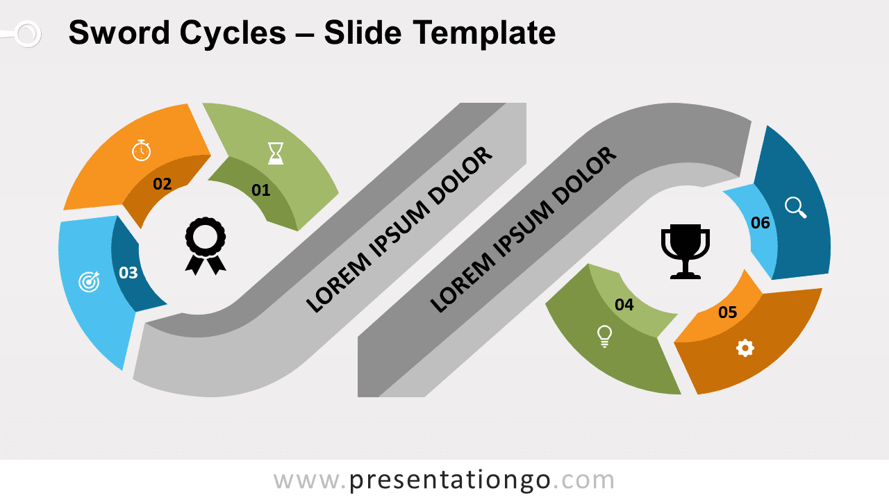 Free Sword Cycles for PowerPoint and Google Slides
