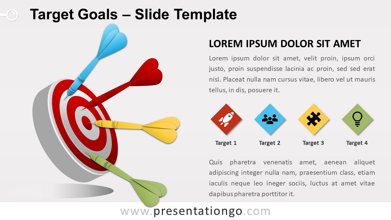 Free Target and Goals for PowerPoint and Google Slides