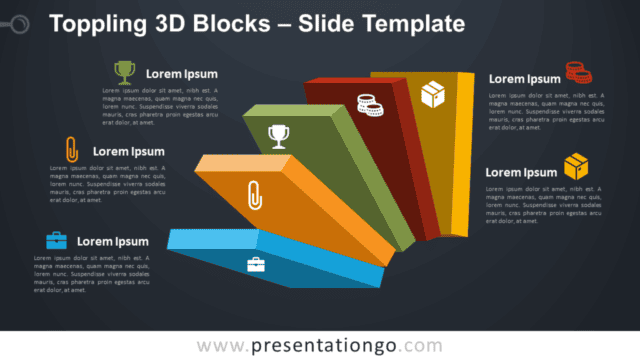 Toppling 3D Blocks for PowerPoint Free Toppling 3D Blocks for PowerPoint