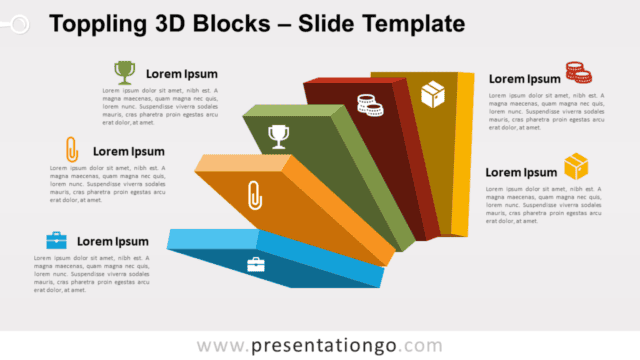 Toppling 3D Blocks for PowerPoint and Google Slides Free Toppling 3D Blocks for PowerPoint and Google Slides
