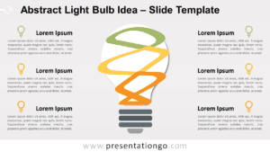 Free Abstract Bulb Idea Diagram for PowerPoint and Google Slides