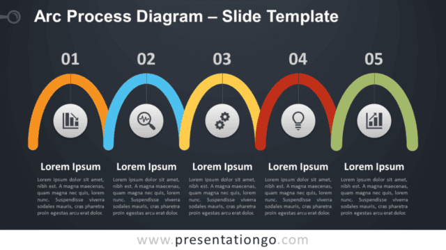 Free Arc Process Diagram for PowerPoint