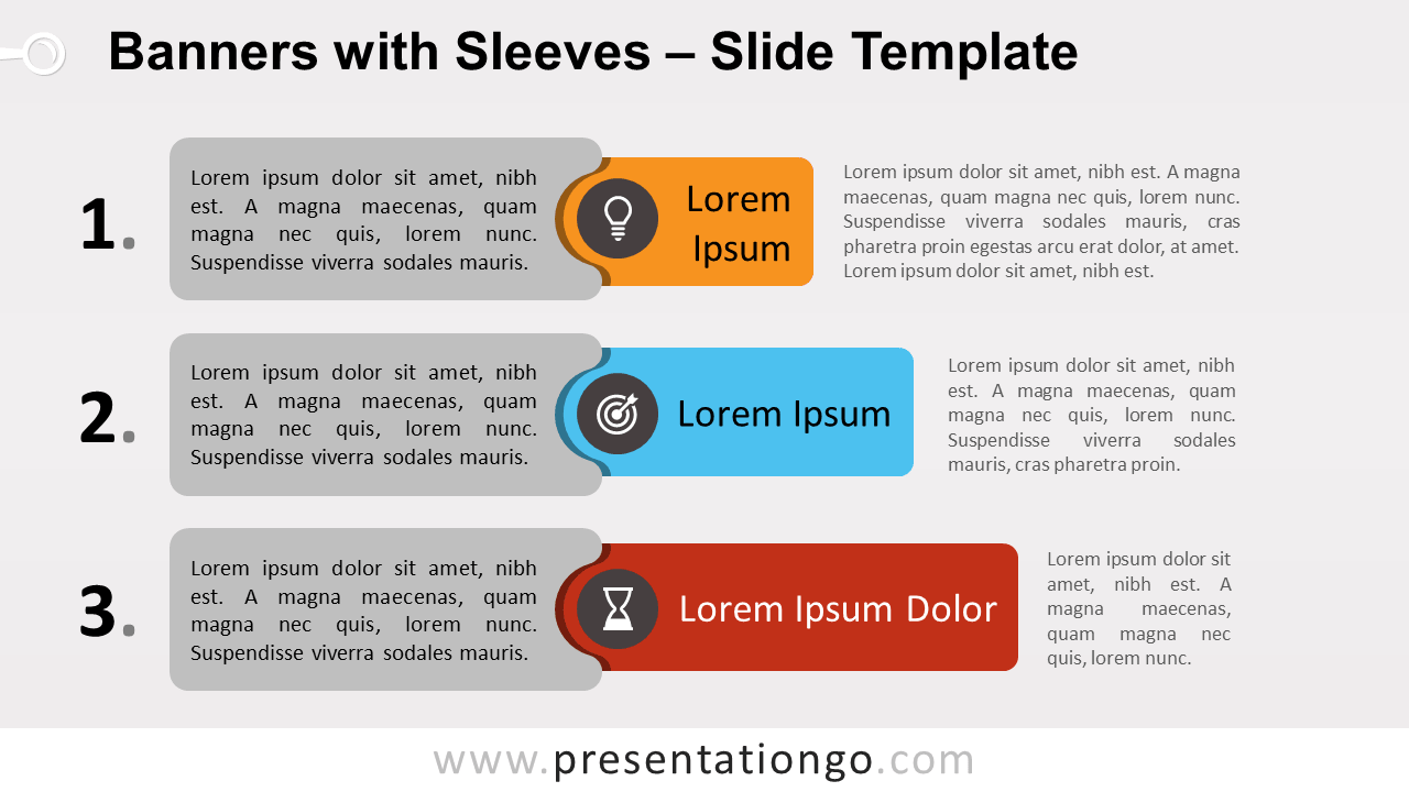Free Banners with Sleeves for PowerPoint and Google Slides