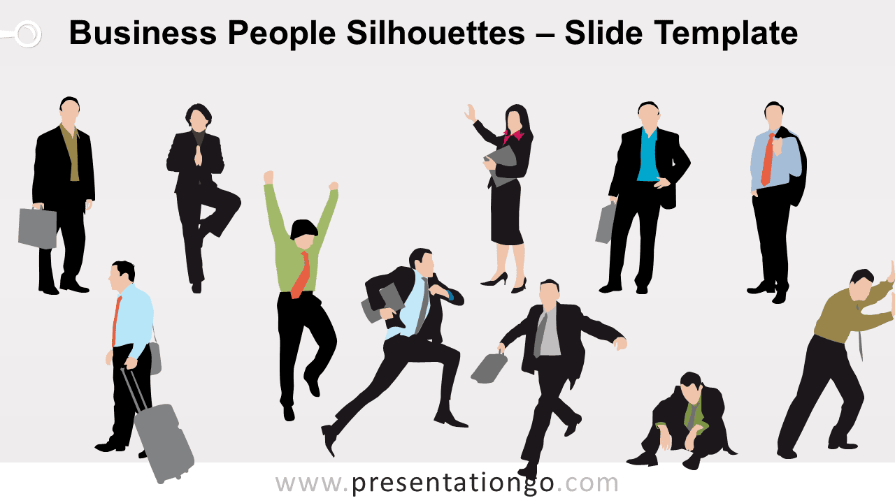 Free Business People Silhouettes for PowerPoint and Google Slides