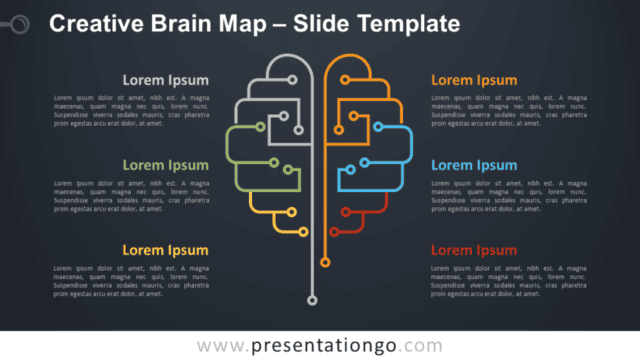 Creative Brain Map for PowerPoint Free Creative Brain Map for PowerPoint