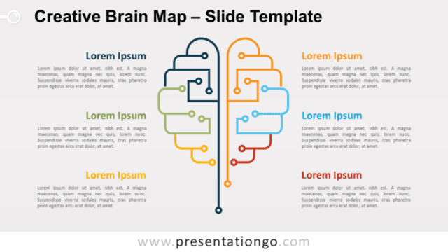 Creative Brain Map for PowerPoint and Google Slides Free Creative Brain Map for PowerPoint and Google Slides