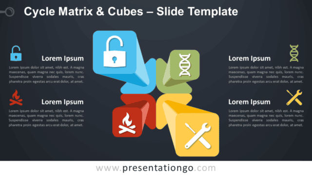 Free Cycle Matrix and Cubes for PowerPoint