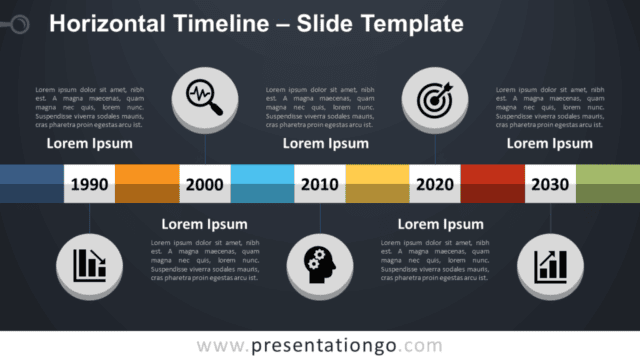 Horizontal Timeline for PowerPoint Free Horizontal Timeline for PowerPoint