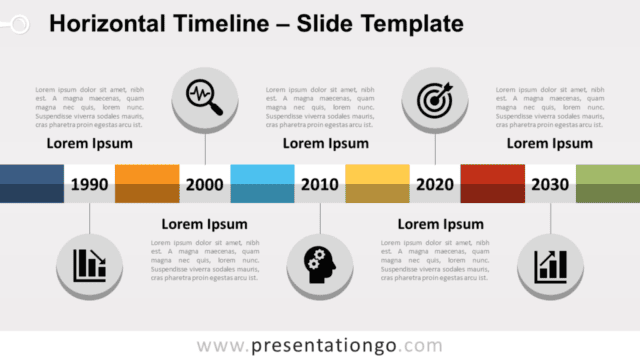 Horizontal Timeline for PowerPoint and Google Slides Free Horizontal Timeline for PowerPoint and Google Slides