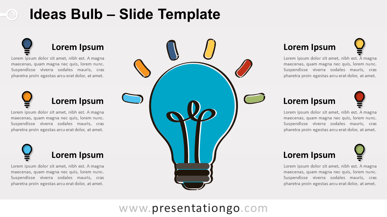 Free Ideas Bulb for PowerPoint and Google Slides