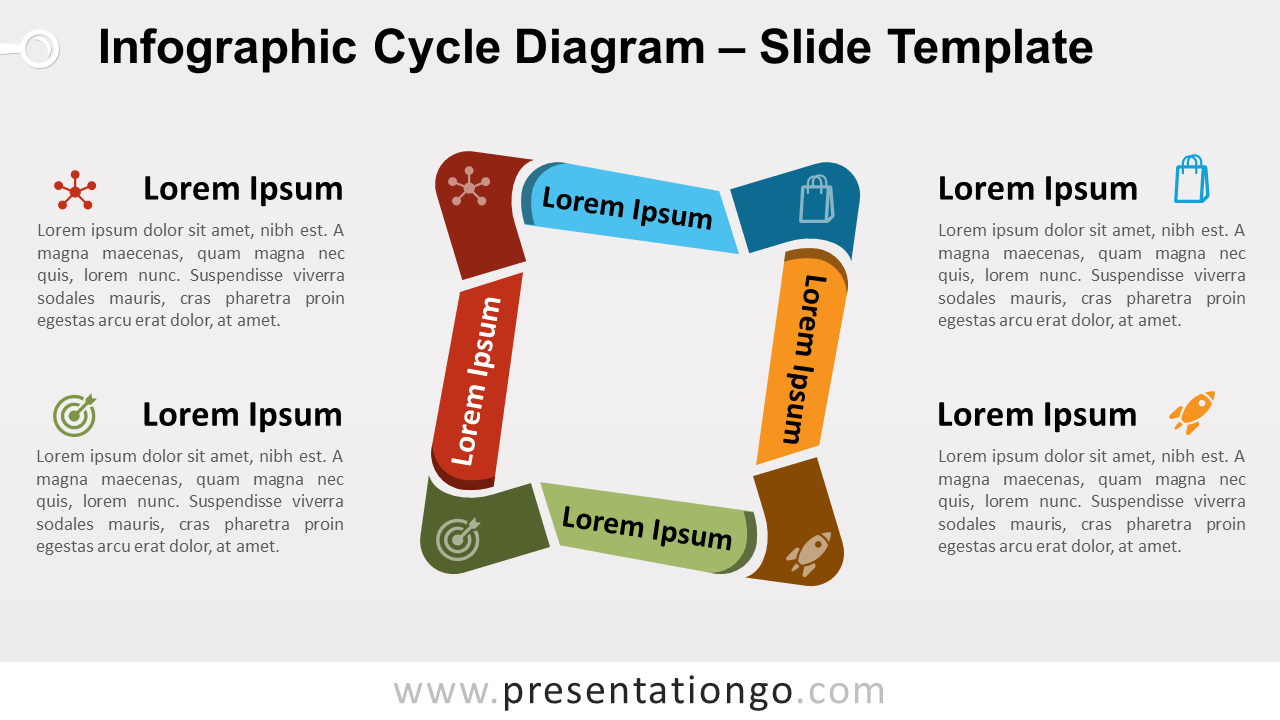 Free Infographic Cycle Diagram for PowerPoint and Google Slides