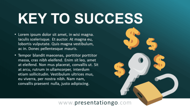 Key to Success - Metaphor Template for PowerPoint and Google Slides Free Key to Success - Metaphor Template for PowerPoint and Google Slides