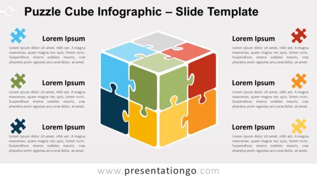 Puzzle Cube Infographic for PowerPoint and Google Slides Free Puzzle Cube Infographic for PowerPoint and Google Slides