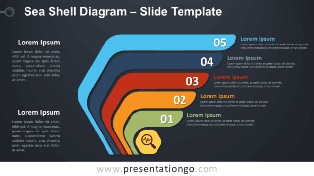 Free Sea Shell Diagram for PowerPoint