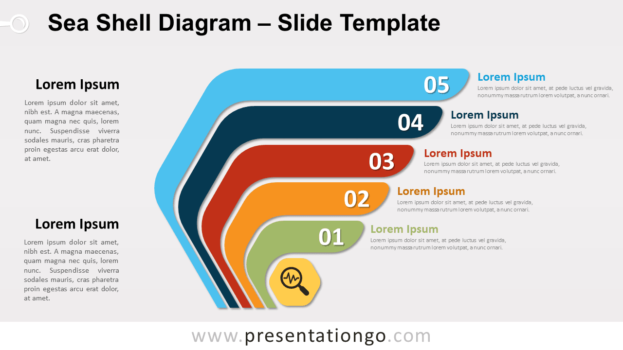 Free Sea Shell Diagram for PowerPoint and Google Slides