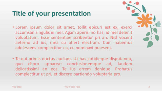 Spring Template for PowerPoint - Slide 2
