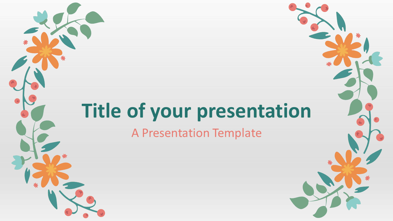 Free Spring Template for PowerPoint and Google Slides
