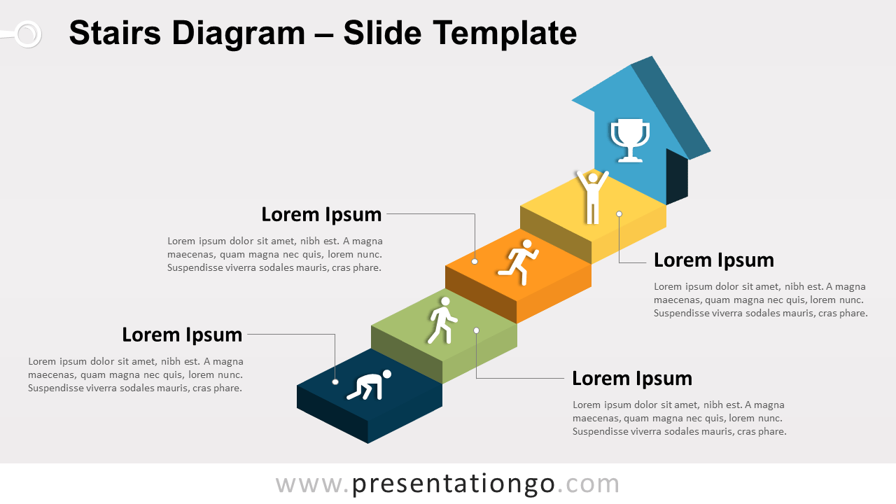 Free Stairs PowerPoint Template