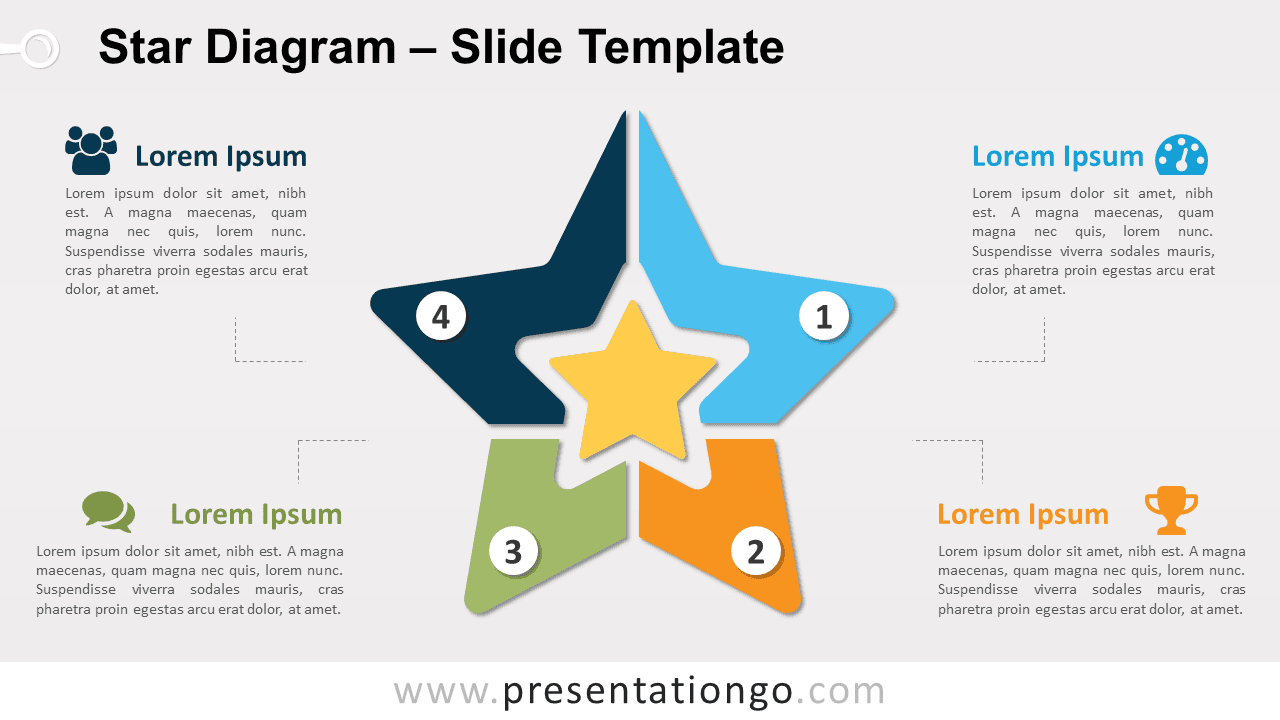 Free Star Diagram for PowerPoint and Google Slides