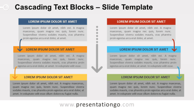 Cascading Text Blocks for PowerPoint and Google Slides Free Cascading Text Blocks for PowerPoint and Google Slides