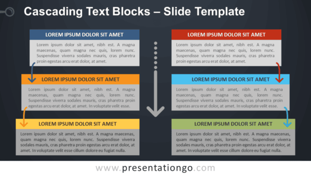 Cascading Text Blocks - PowerPoint and Google Slides Template Cascading Text Blocks - Free PowerPoint and Google Slides Template