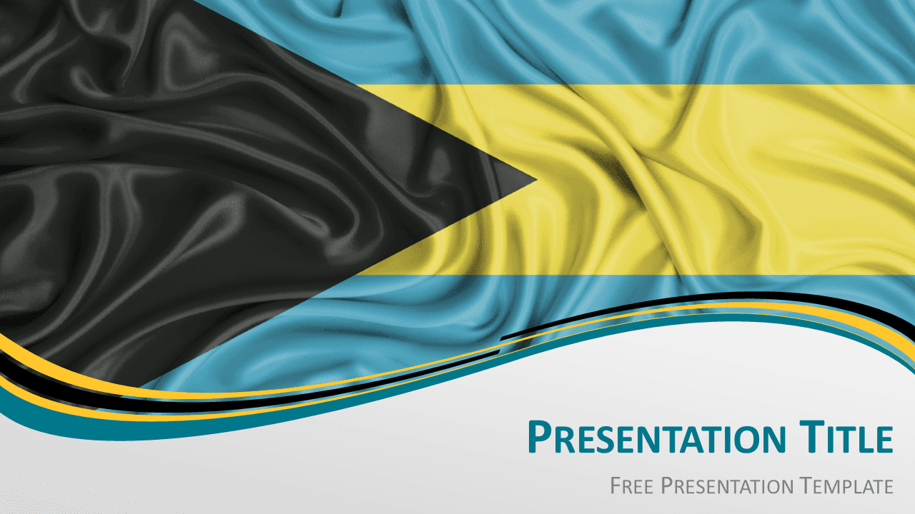 Free Bahamas Flag PowerPoint and Google Slides Template