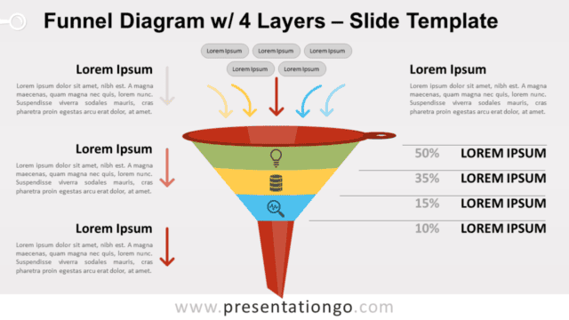 Funnel Diagram with 4 Layers for PowerPoint and Google Slides Free Funnel Diagram with 4 Layers for PowerPoint and Google Slides