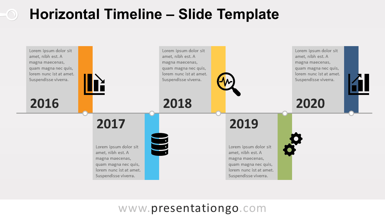 Free Horizontal Timeline for PowerPoint and Google Slides