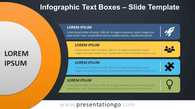 Free Infographic Text Boxes Template for PowerPoint and Google Slides