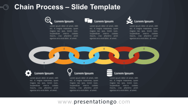 Chain Process Diagram for PowerPoint and Google Slides Free Chain Process Diagram for PowerPoint and Google Slides