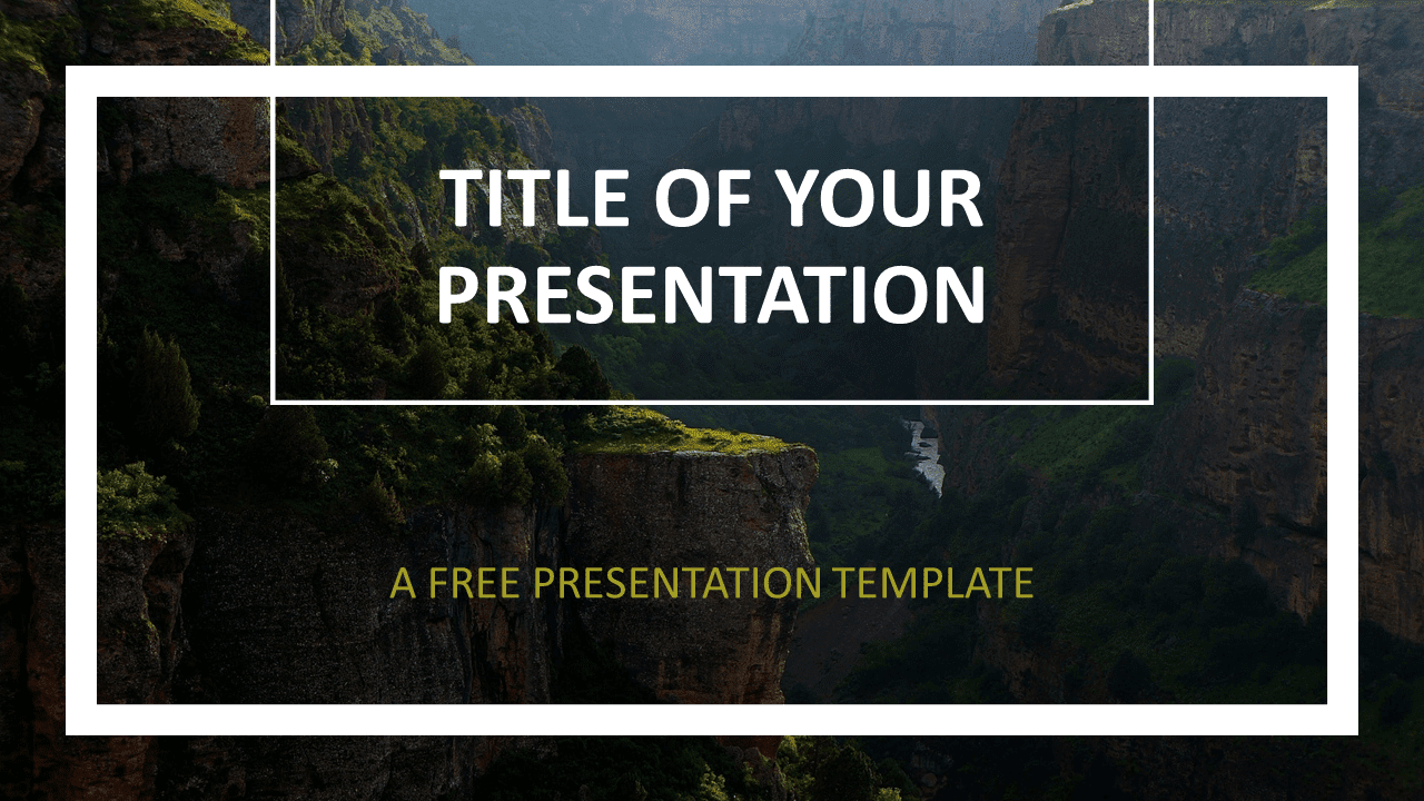 Free Gorge Template for PowerPoint and Google Slides
